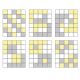 KINDERKRAFT - Дитячий килимок-пазл LUNO 30 шт. сірий/жовтий