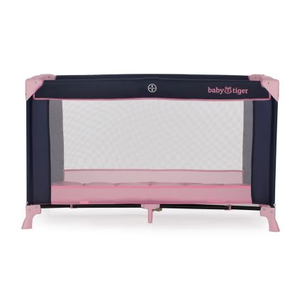 KINDERKRAFT - Дорожная кроватка Baby Tiger VIKI розовый