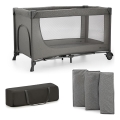 KINDERKRAFT - Дорожная кроватка JOY 2 серый
