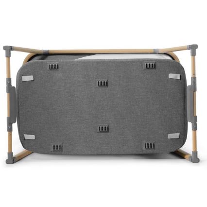 KINDERKRAFT - Дорожнє ліжечко 4в1 SOFI сірий