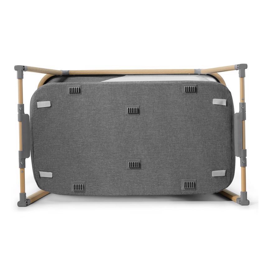 KINDERKRAFT - Дорожнє ліжечко 4в1 SOFI сірий