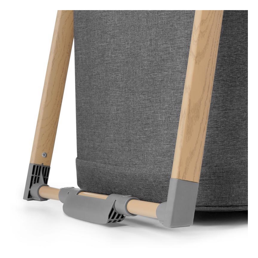 KINDERKRAFT - Дорожнє ліжечко 4в1 SOFI сірий