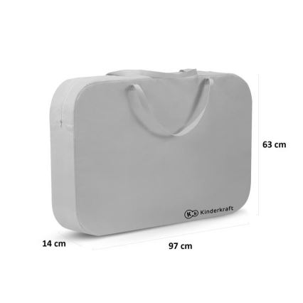 KINDERKRAFT - Дорожнє ліжечко 4в1 SOFI сірий