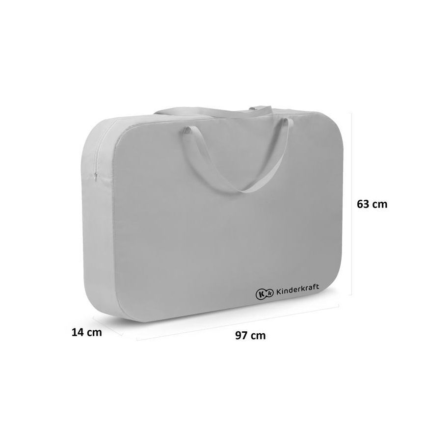 KINDERKRAFT - Дорожнє ліжечко 4в1 SOFI сірий