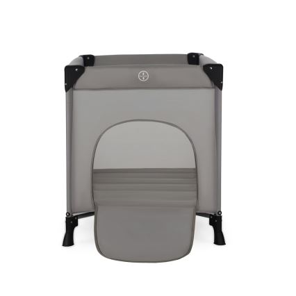 KINDERKRAFT - Дорожнє ліжечко Baby Tiger VIKI сірий