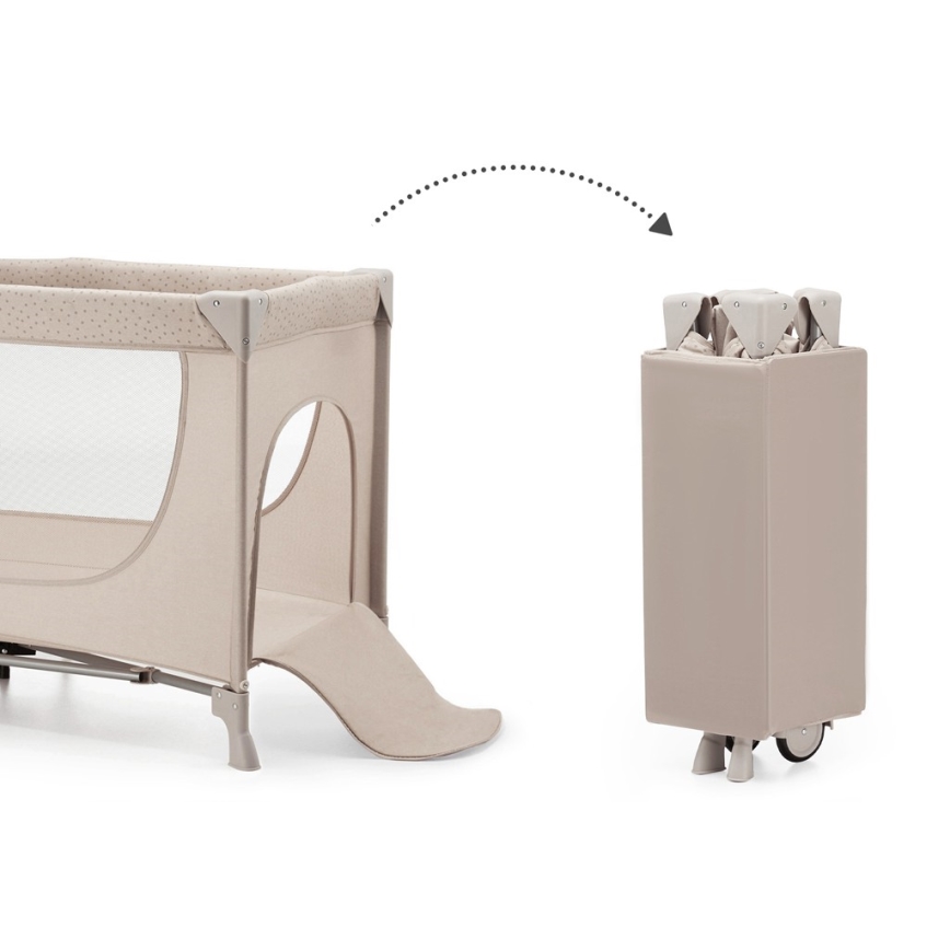 KINDERKRAFT - Дорожнє ліжечко JOY 2 бежевий