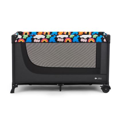 KINDERKRAFT - Дорожнє ліжечко JOY 2 Happy shapes