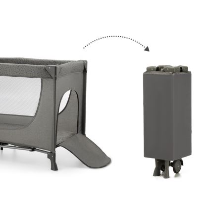 KINDERKRAFT - Дорожнє ліжечко JOY 2 сірий