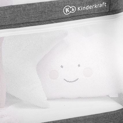 KINDERKRAFT - Дорожнє ліжечко 4в1 SOFI сірий