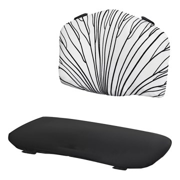 KINDERKRAFT - Подушка-накладка для детского стульчика для кормления ENOCK черный/белый