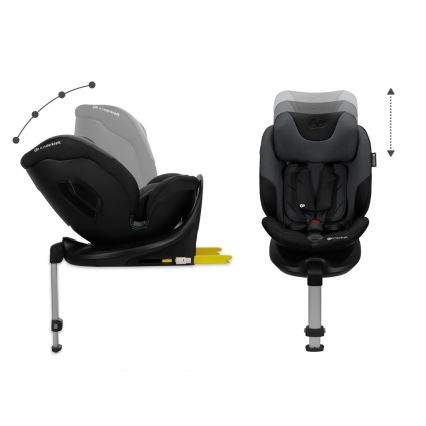 KINDERKRAFT SELECT - Автокресло I-FIX (40-150 см) графитово-чёрный