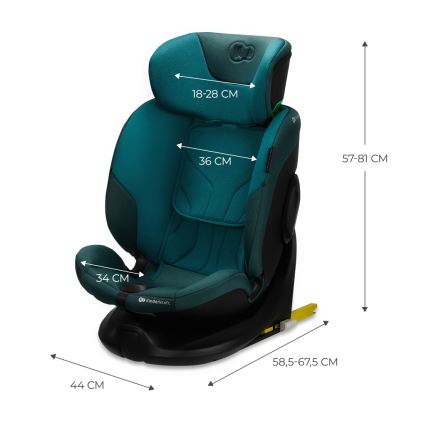 KINDERKRAFT SELECT - Автокресло с поворотной базой I-FIX (40-150 см) Морской синий