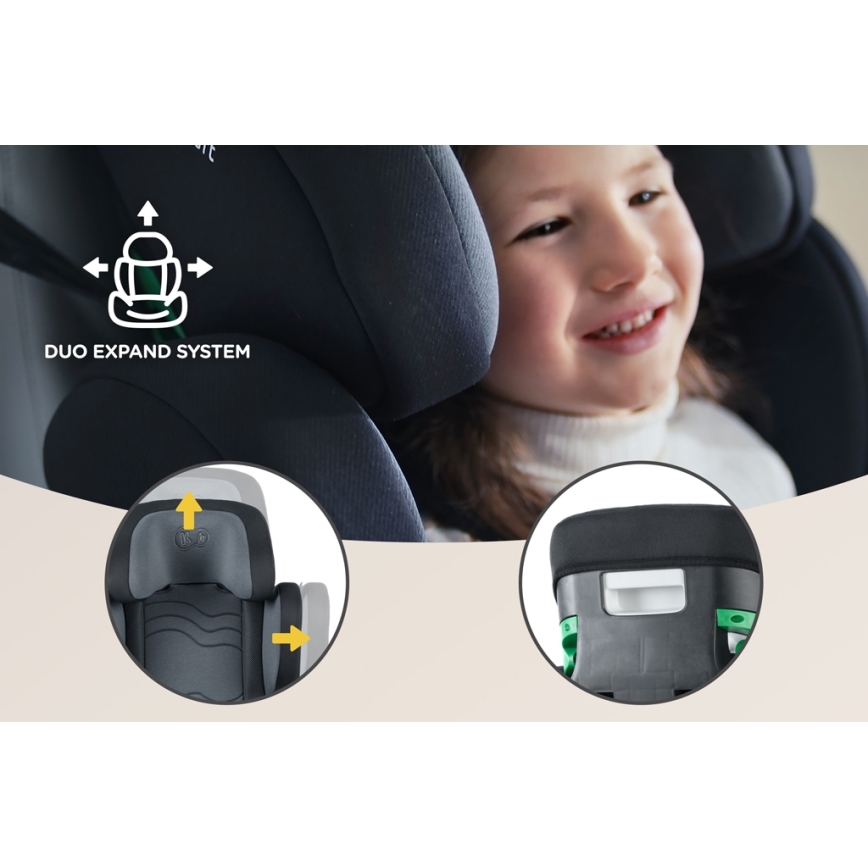 KINDERKRAFT SELECT - Автокресло XPAND 2 i-Size (100-150 см) Premium Graphite черный