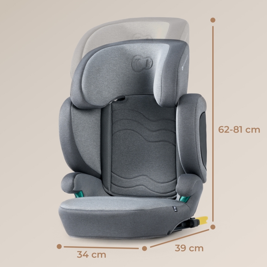 KINDERKRAFT SELECT - Автокресло XPAND 2 i-Size (100-150 см) Premium Rocket серый