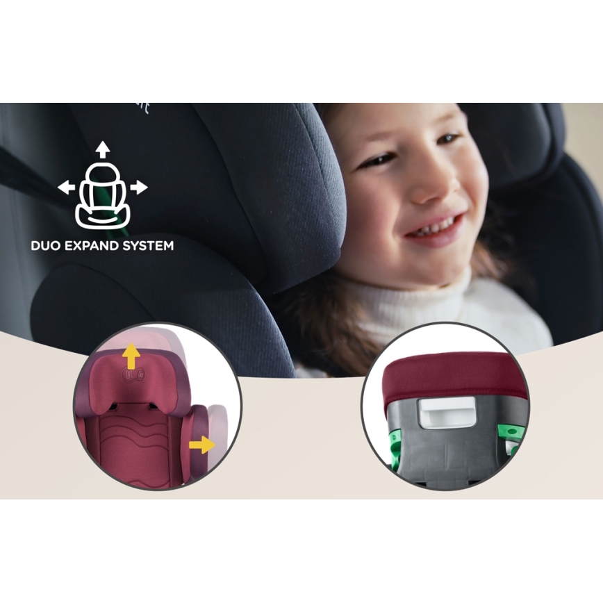 KINDERKRAFT SELECT - Автокресло XPAND 2 i-Size (100-150 см) Premium Cherry жемчужный
