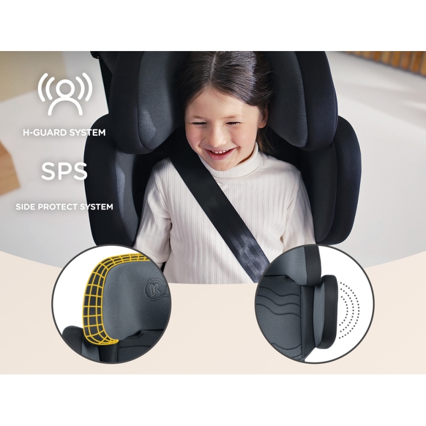 KINDERKRAFT SELECT - Автокрісло XPAND 2 i-Size (100-150см) Premium Graphite black