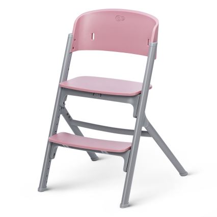KINDERKRAFT SELECT - Детский обеденный стул 3в1 LIVY Premium Aster розовый + шезлонг CALMEE