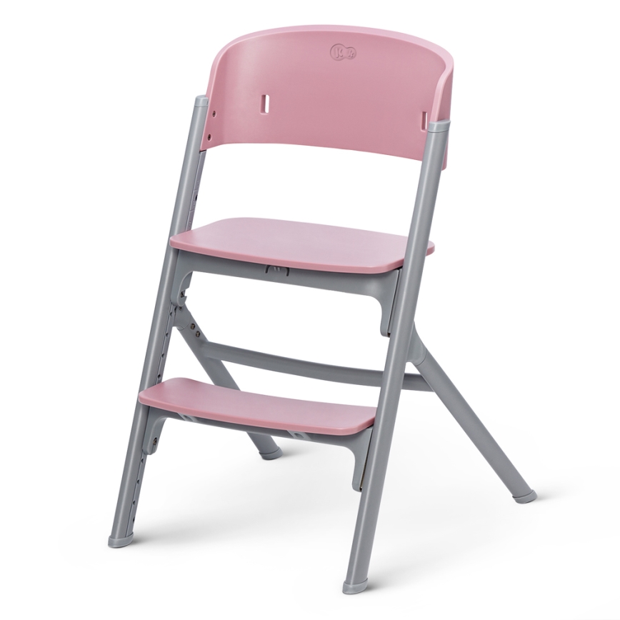 KINDERKRAFT SELECT - Детский обеденный стул 3в1 LIVY Premium Aster розовый + шезлонг CALMEE