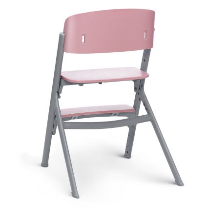 KINDERKRAFT SELECT - Детский обеденный стул 3в1 LIVY Premium Aster розовый + шезлонг CALMEE
