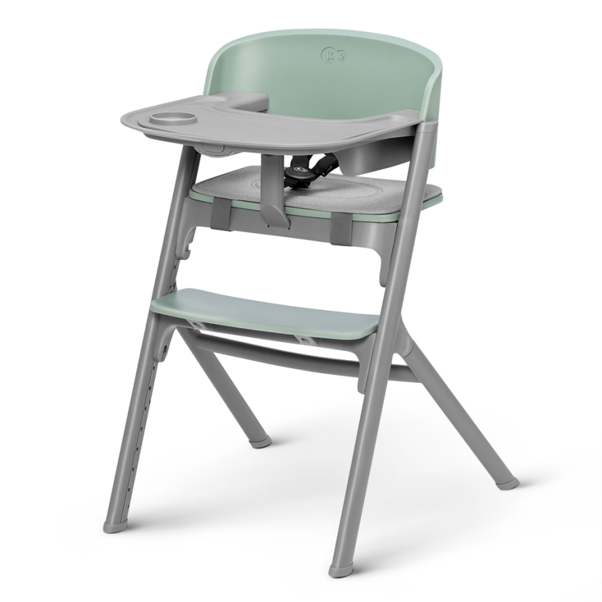 KINDERKRAFT SELECT - Детский обеденный стул 3в1 LIVY Premium Olive зеленый + шезлонг CALMEE