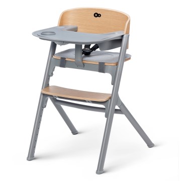 KINDERKRAFT SELECT - Детский стульчик для кормления 3 в 1 LIVY Premium дуб