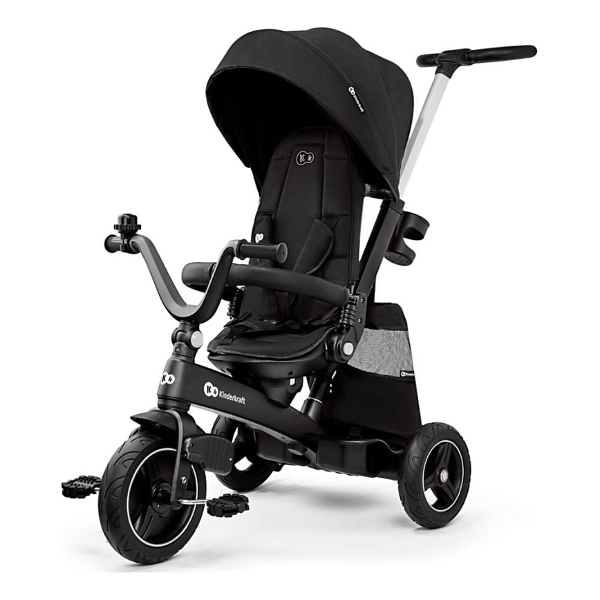 KINDERKRAFT SELECT - Детский трехколесный велосипед 5в1 EASYTWIST Premium черный