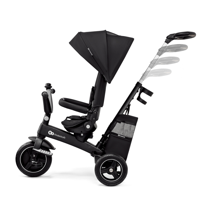 KINDERKRAFT SELECT - Детский трехколесный велосипед 5в1 EASYTWIST Premium черный