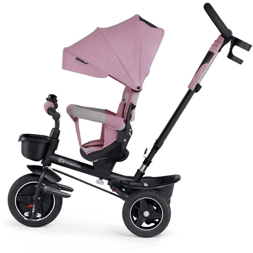 KINDERKRAFT - Детский трехколесный велосипед 5в1 SPINSTEP розовый