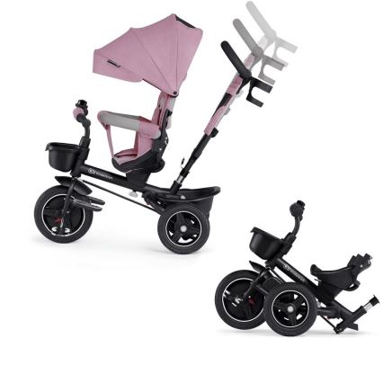 KINDERKRAFT - Детский трехколесный велосипед 5в1 SPINSTEP розовый