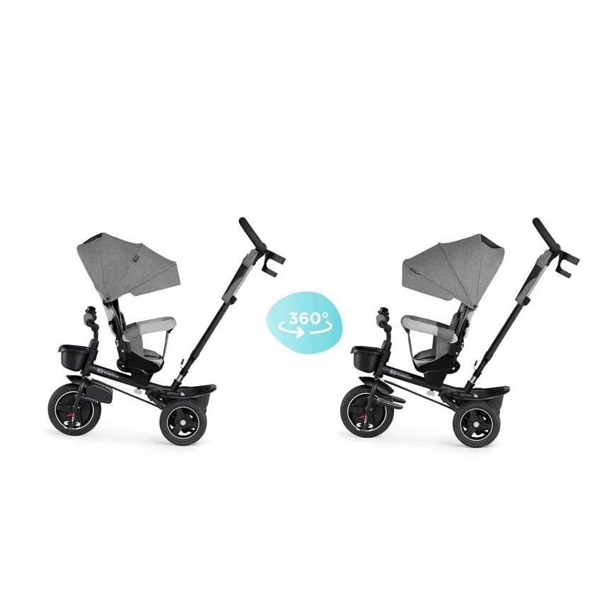 KINDERKRAFT - Детский трехколесный велосипед 5в1 SPINSTEP серый