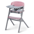 KINDERKRAFT SELECT - Дитячий стільчик для годування 3в1 LIVY Premium Aster рожевий