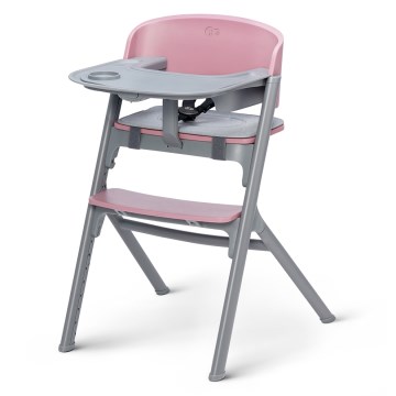 KINDERKRAFT SELECT - Дитячий стільчик для годування 3в1 LIVY Premium Aster рожевий