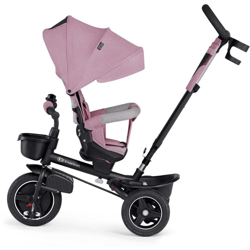 KINDERKRAFT - Дитячий триколісний велосипед 5в1 SPINSTEP рожевий