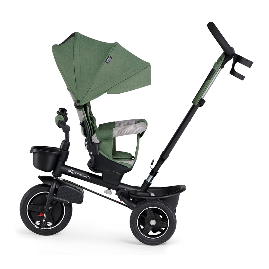 KINDERKRAFT SELECT - Дитячий триколісний велосипед SPINSTEP Premium зелений