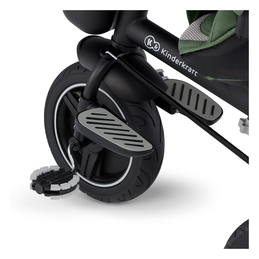 KINDERKRAFT SELECT - Дитячий триколісний велосипед SPINSTEP Premium зелений