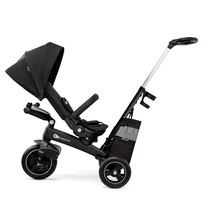 KINDERKRAFT SELECT - Дитячий триколісний велосипед 5в1 EASYTWIST Premium чорний