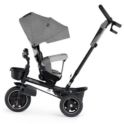 KINDERKRAFT - Дитячий триколісний велосипед 5в1 SPINSTEP сірий