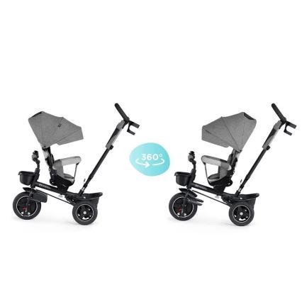 KINDERKRAFT - Дитячий триколісний велосипед 5в1 SPINSTEP сірий