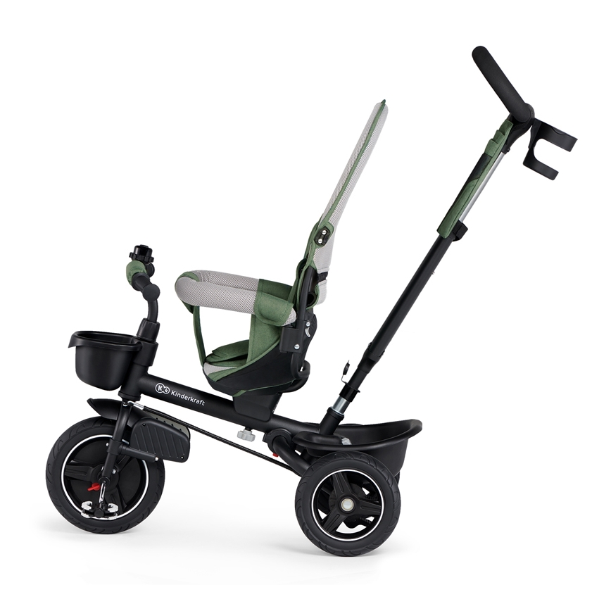KINDERKRAFT SELECT - Дитячий триколісний велосипед SPINSTEP Premium зелений