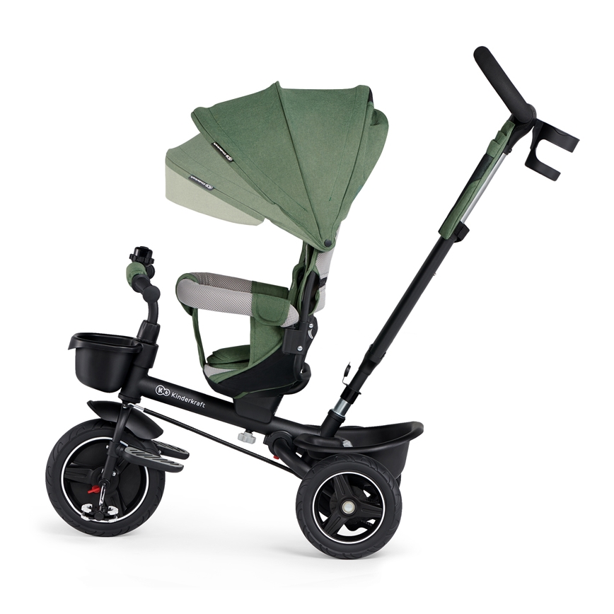 KINDERKRAFT SELECT - Дитячий триколісний велосипед SPINSTEP Premium зелений