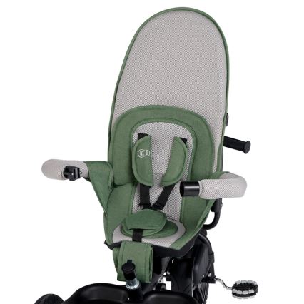KINDERKRAFT SELECT - Дитячий триколісний велосипед SPINSTEP Premium зелений