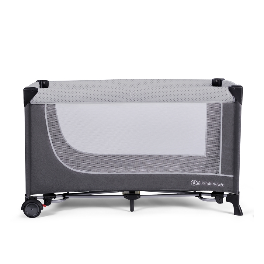 KINDERKRAFT SELECT - Дорожнє ліжечко LEODY сірий