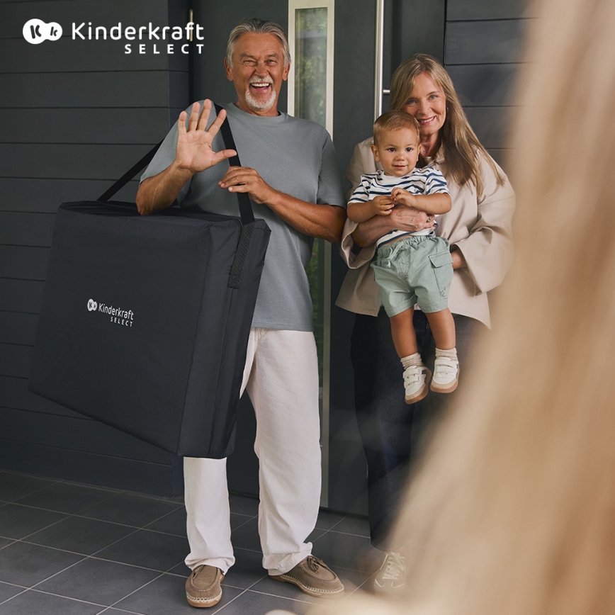 KINDERKRAFT SELECT - Дорожнє ліжечко MOON DREAM чорний