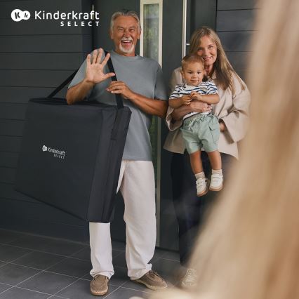 KINDERKRAFT SELECT - Передвижная кроватка-манеж MOON DREAM черный
