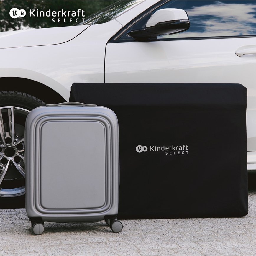 KINDERKRAFT SELECT - Передвижная кроватка-манеж MOON DREAM черный