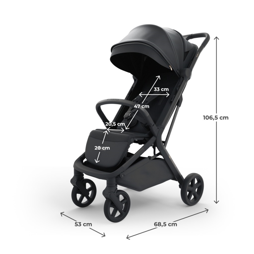 KINDERKRAFT SELECT - прогулочная коляска NUBI 3 Midnight Black