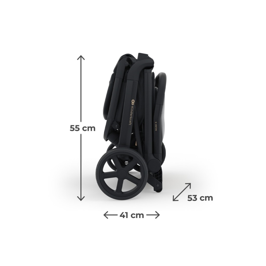 KINDERKRAFT SELECT - прогулочная коляска NUBI 3 Midnight Black