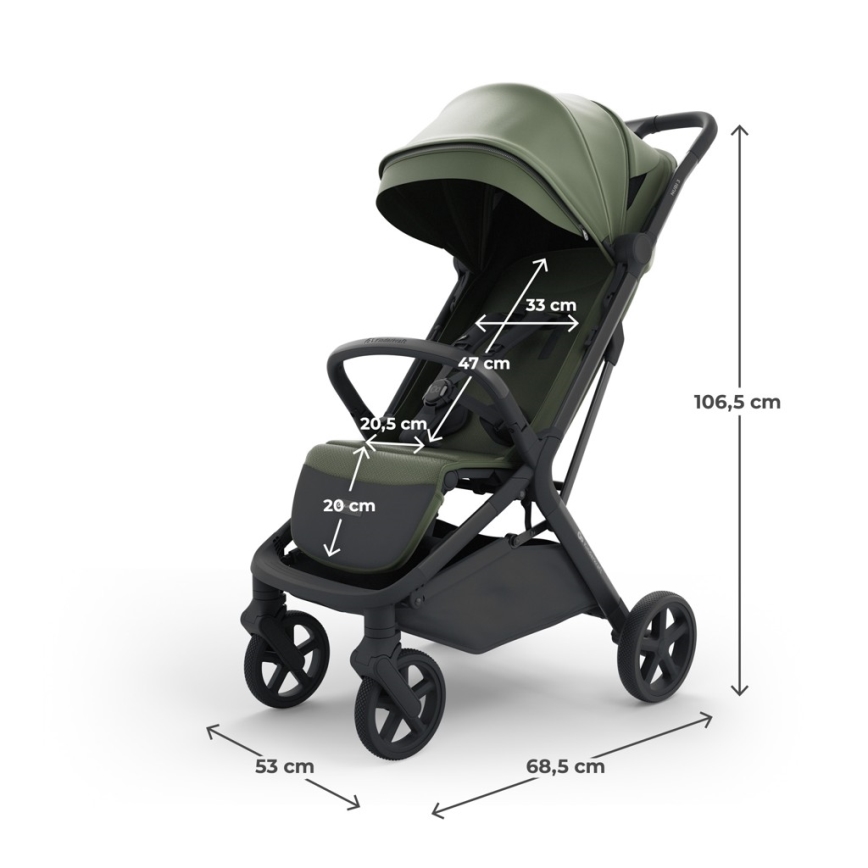 KINDERKRAFT SELECT - Прогулочная коляска NUBI 3 Mystic Green