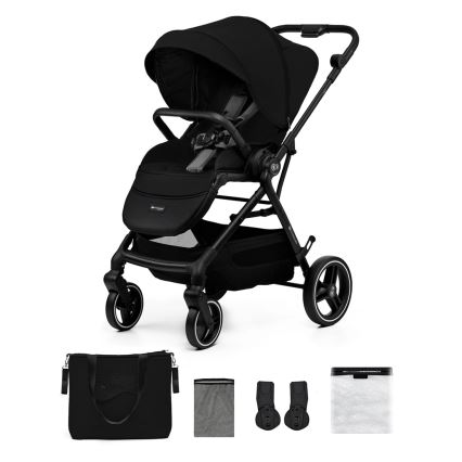 KINDERKRAFT SELECT - Спортивна дитяча коляска YOXI Pure black