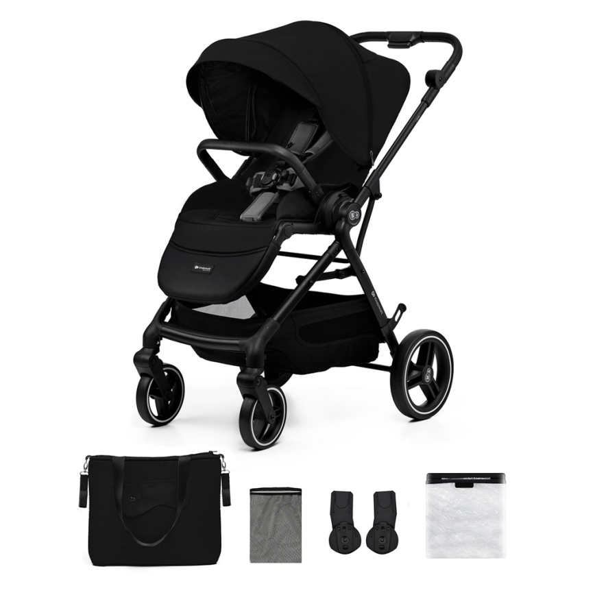 KINDERKRAFT SELECT - Спортивна дитяча коляска YOXI Pure black